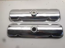 Original Factory Pontiac Chrome Valve Covers (For: Pontiac Executive)