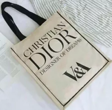 Christian Dior V&A museum special exhibition limited tote bag white Not for sale