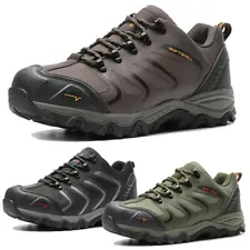 Mens Hiking Shoes Low Top Waterproof Trekking Trails Outdoor Work Climbing Shoes