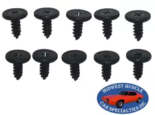 NOSR GM Convertible Roof Soft Top Boot Interior Well Window Trim Rail Screws 10p