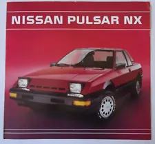 NISSAN PULSAR NX orig 1986 Canadian Mkt Large Format Sales Brochure for Canada