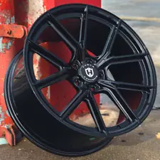 Set of 4 Custom 20 inch Wheels Rims 5X112 Gloss Black Staggered Audi Mercedes