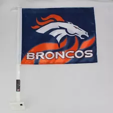 Denver Broncos Car Window Flag 15 X 11 NFL