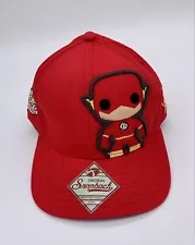 New WB DC Comics Flash Pop Heroes Original Snapback Red Flat Bill Cap