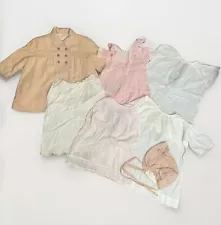 Vintage/Antique lot of baby clothing 7 pieces project/repurpose condition