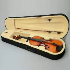 New 16" Inch Wood Acoustic Viola with Case Rosin Bow Brown Color for Beginner