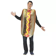 Rasta Imposta Adult Get Real - Loaded Hot Dog Costume - One Size Fits Most - Bro