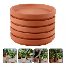 5 Pcs Terracotta Saucers Shallow Sale Clay Pots for Plants Planter Tray