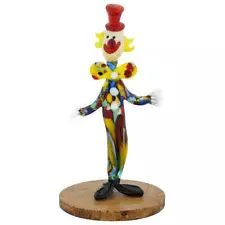 GlassOfVenice Murano Glass Clown on a Base