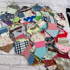 Huge Lot of Vintage Bowtie Pattern Quilt Blocks