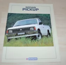 1989 Nissan Pickup Truck Brochure Prospekt ENG