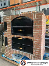 Used Marsal MB-42-2- 62.5" Brick Lined Pizza Oven, Gas, Stacked