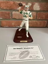 Danbury Mint Joe Namath Figurine COA And Box