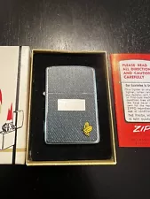 Old Original Unfired 353 Denim Bee Zippo Lighter