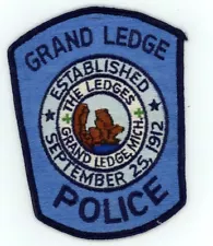 MICHIGAN MI GRAND LEDGE POLICE NICE SHOULDER PATCH SHERIFF