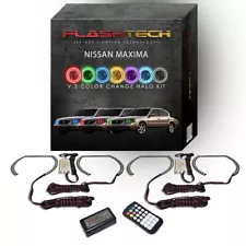 RGB Angel Eye LED Halo kit with RF Remote for 2000-2001 Nissan Maxima Headlights