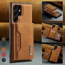 Magnetic Leather Wallet Case For Samsung Galaxy S23 Ultra S22 Plus S21 S20 Cover