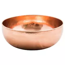 Hammered shiny polish round copper sink Washbasin Dec Vanity Handmade Bathroom