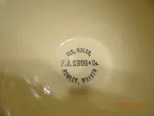 Rare Watt 8 Pottery Cherries Ely, Solon, Rowley, Walker Iowa Advertising Bowl