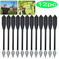 12PCS Pistol Crossbow Bolts 6.5" Aluminium Arrows Broadhead Hunting Mini Archery