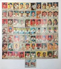 Rare 1952 Topps Baseball (72) Card Lot Estate Fresh G-EX Starter Set #68 Graded