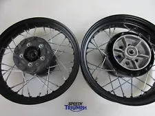 TRIUMPH BONNEVILLE SPEEDMASTER 1200 FRONT & REAR WHEELS BLACK T2010824 T2000709