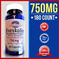 EXTREME FORSKOLIN 750MG Coleus Forskohlii Weight Loss 180 Caps Standardized 20%