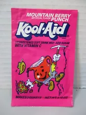 Vintage Kool-Aid Packet - Mountain Berry Punch (c1990) - New Old Stock