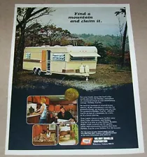 1973 print ad pg - Holiday Rambler family travel trailer Wakarusa IN advertising