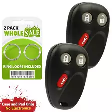 2 Replacement For 2003 2004 2005 2006 Chevrolet Avalanche Key Fob Shell Case