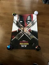 DEADPOOL & WOLVERINE MOVIE POSTER ORIGINAL Version A 27x40 MARVEL D/S