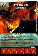 Single Card + Die - Dice Masters D&D Battle for Faerun - Red Dragon Uncommon