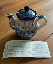 Unikat Polish Pottery Teapot For One