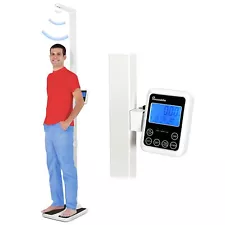 Houseables Medical Scale, L18"xW14"xH86", Doctor Physician Professional Scale.