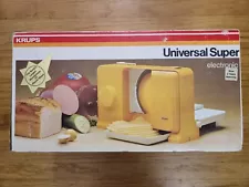 VINTAGE KRUPS Model No. 375 Universal Super Electronic Meat Slicer NEW OPEN BOX!