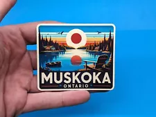 Muskoka Ontario Travel Sticker #002 Cottage Decal for suitcase, laptop, car