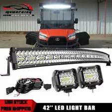 42'' Led Light Bar Combo For Kubota RTV-X1100C X1120/D X1140 X900 XG850 400Ci (For: Kubota RTV500)