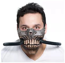 Fury in the Future Mad Max Immortan Joe Half Face Jaw Mask with Tubing Latex