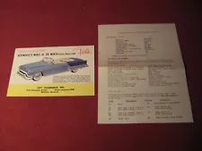 1953 Olds Oldsmobile Fiesta Sales Brochure & spec sheet Booklet Catalog Old