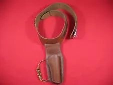 Hunter Leather Buscadero Cowboy Holster And Belt for Ruger Bearcat 22 Caliber