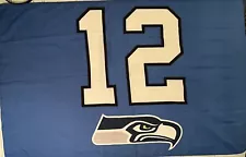 Seattle Seahawks “12” Large Flag 3x5 Foot