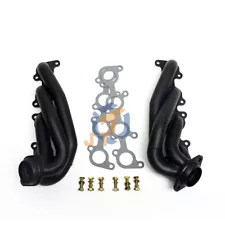 Ceramic BLACK Shorty Headers for 2011-2017 Ford F-150 Coyote Engine 5.0L V8