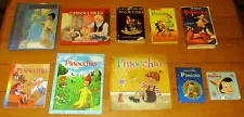 Disney's Pinocchio Lot (10)W/ 8 Books + DVD + VHS Tape NICE!!!