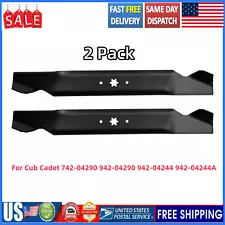 2PK Lawn Mower Blades for Cub Cadet 742-04290 942-04290 942-04244 942-04244A