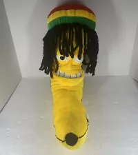 Jammin Rasta Banana Plush Dreadlocks 23" SIX FLAGS With Tags