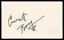 Ernest Borgnine Marty Authentic Signed 3x5 Index Card Autographed BAS #BN06403