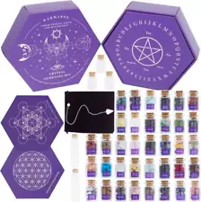 Witchcraft Supplies Witch Stuff Spell Kit,Wiccan Supplies Authentic Crystals Gem