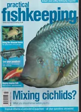 Geophagus Brasiliensis Cover Practical Fishkeeping Magazine July 2002~Cichlids