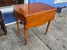 Satinwood Drop Leaf Dining Table