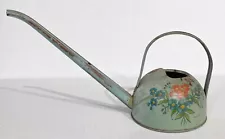 Vintage Cottagecore Metal Watering Can Floral Farmhouse Rustic Shabby Chic USA